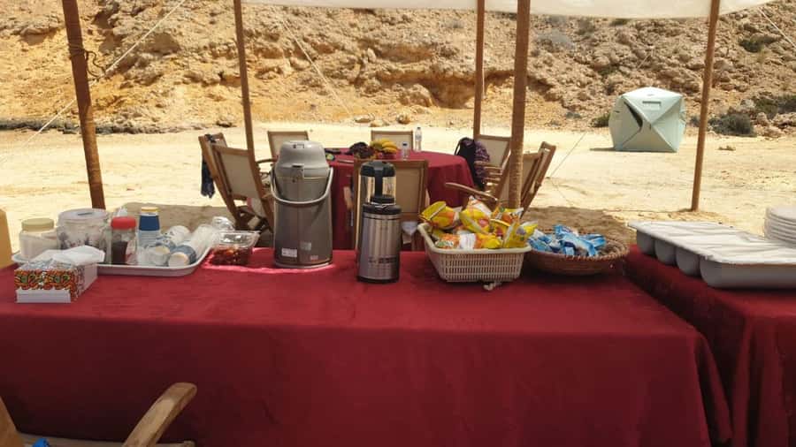 Camping to the Daymaniyat Islands with an overnight stay - The overnight tent and next morning
