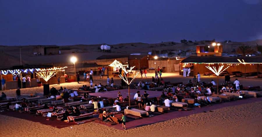 Desert Safari - Private 4WD car - Reaching the traditional camp