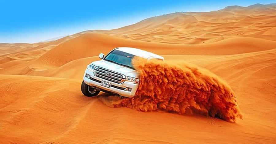 Desert Safari - Private 4WD car - Forty-five minutes of dune bashing