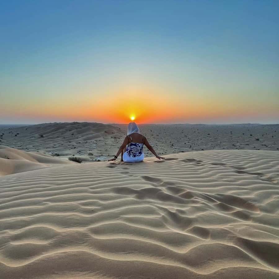 Desert Safari, Sunset & Sand Bashing (Rub Al Khali Desert) - Sunset in the Rub Al Khali