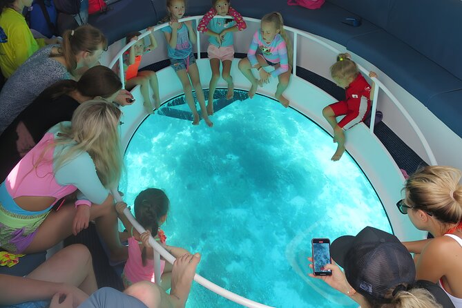 Dimaniyat Island Tour on Glass Bottom Boat (Muscat) - A high-speed boat with an unusual viewing angle