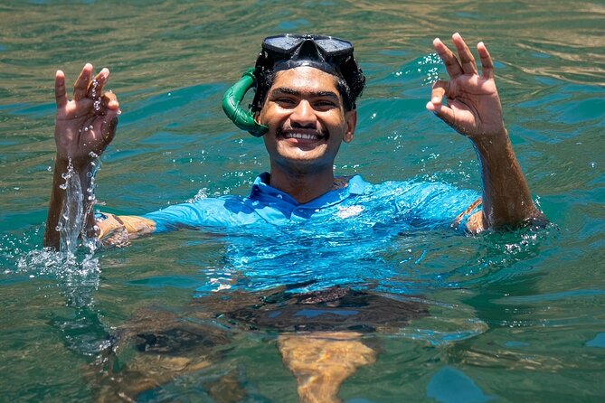 Dolphin Watching and Snorkeling Cruise Experience in Muscat - Snorkeling around Bander Khairan