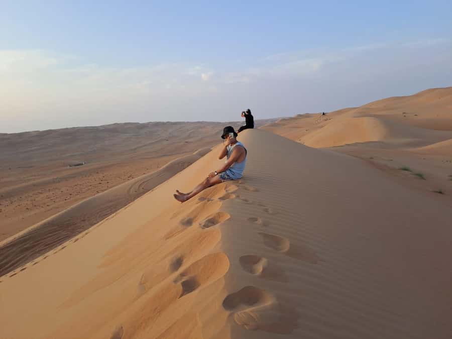 From Muscat: Guided Overnight Desert Camp Tour - Sur and the change from coast to sand