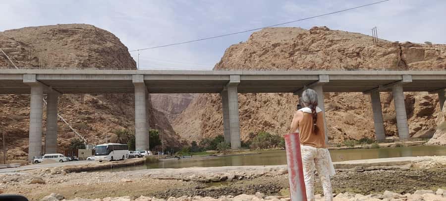 From Muscat: Guided Overnight Desert Camp Tour - The morning route to Wadi Shab