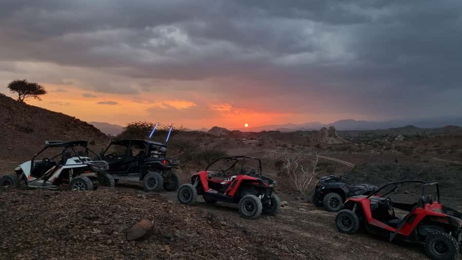 From Muscat: Self-Drive ATV Adventure in Wadi Al Rak - The sunset stop and refreshments