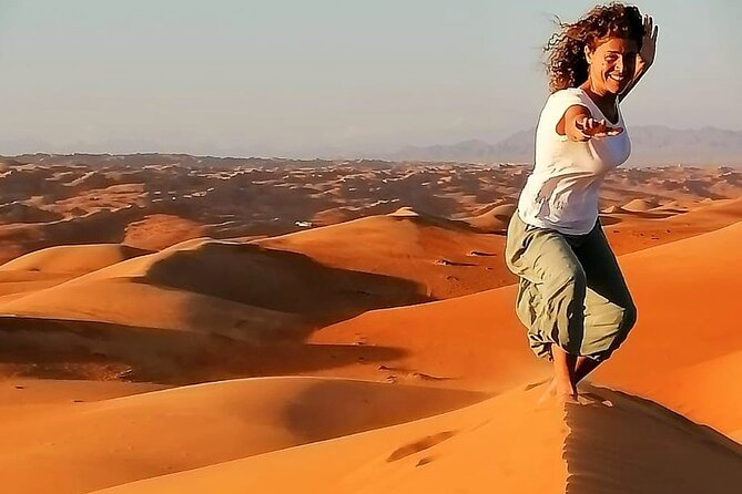 Full-Day Private Wahiba Sands Desert and Wadi Bani Khalid Tour - Leaving Muscat and pausing at old Fanja