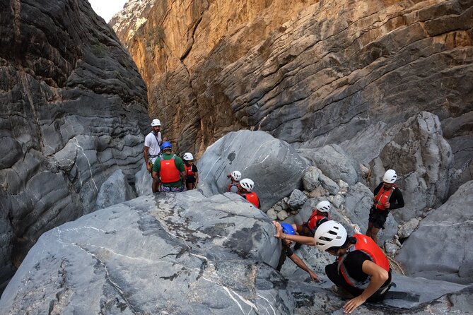 Full Day - Snake Canyon Adventure Tour in Jebel Shams region - The 25-meter abseil is the serious test