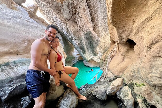 Full Day Wadi Shab And Bimah Sinkhole with Pick Up Included - The Wadi Shab walk, swim, and cave section