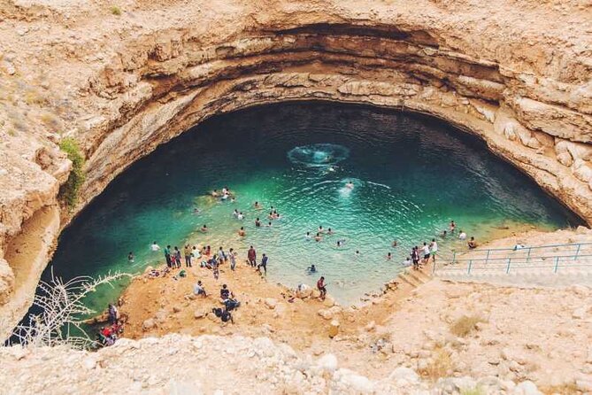 Full Day Wadi Shab And Bimah Sinkhole with Pick Up Included - Lunch in Tiwi keeps the day local and simple