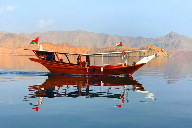 Half Day Dhow cruise to Telegraph Island (Shore excursions) - Cruising into Khor Sham’s fjord scenery