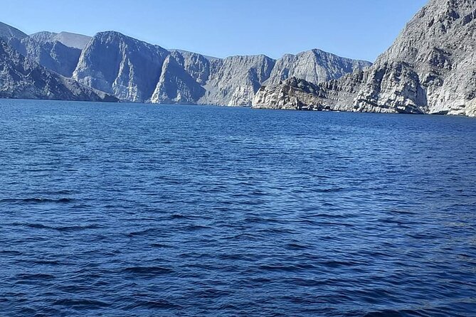 Khasab Dhow cruise-Half day with summing, dolphin watching - Leaving Khasab Port for the Musandam fjords