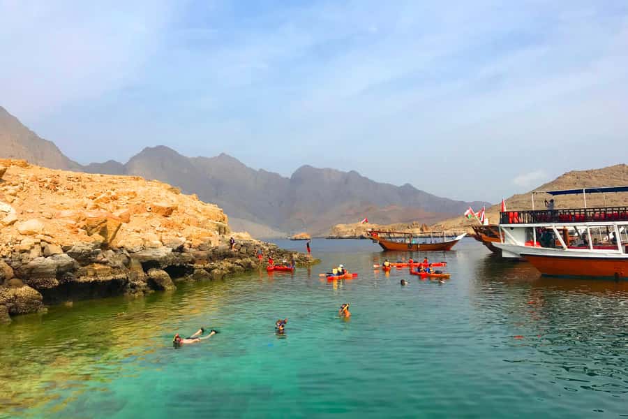 Khasab: Dolphin Watching Day Tour with Snorkeling & Lunch - Lunch on board, with coffee and fruit between courses
