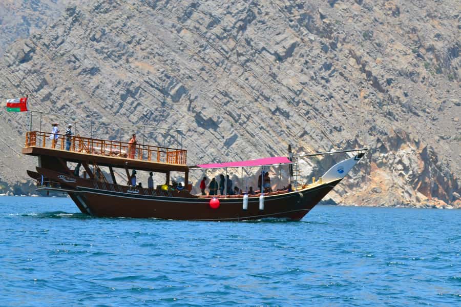 Khasab: Dolphin Watching Day Tour with Snorkeling & Lunch - Passing Sham Village before the ride back