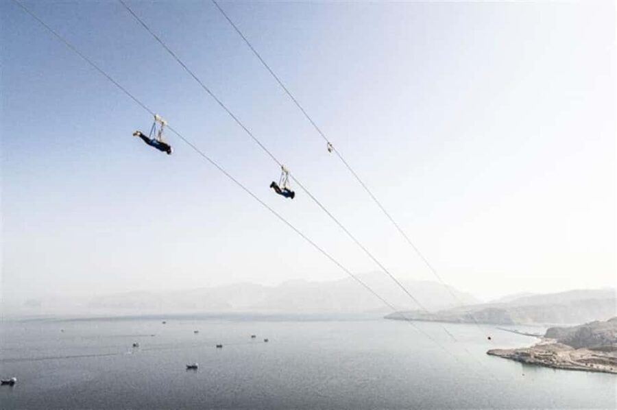 Musandam Zipline - Lockers, gear, and the safety briefing