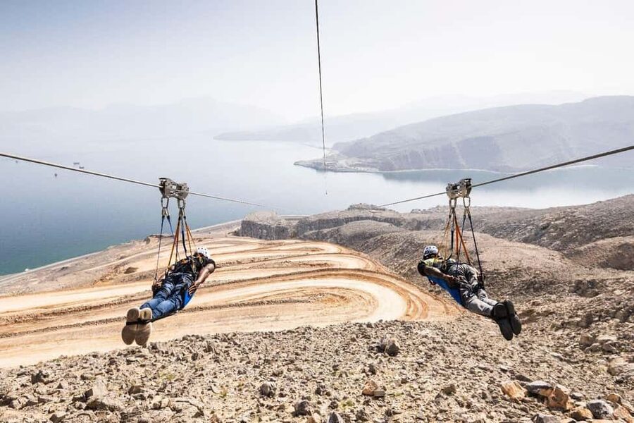 Musandam Zipline - Arriving in Central Musandam