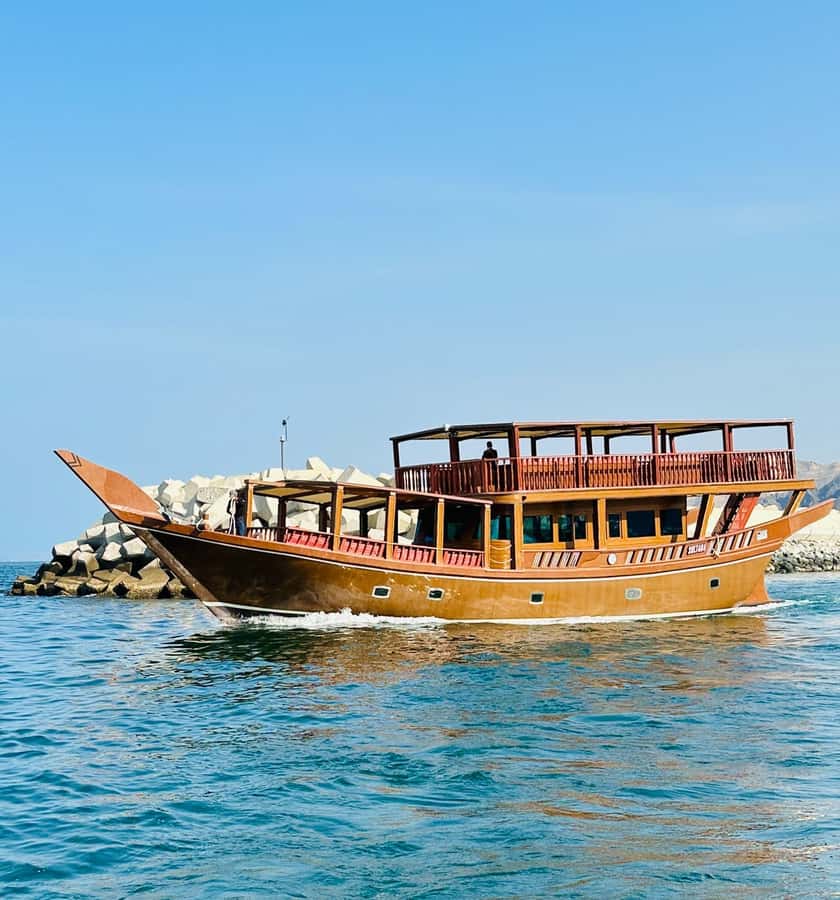 Muscat: Omani Dhow Coastal and Sunset Cruise - Al Bustan Palace and the first coastal views