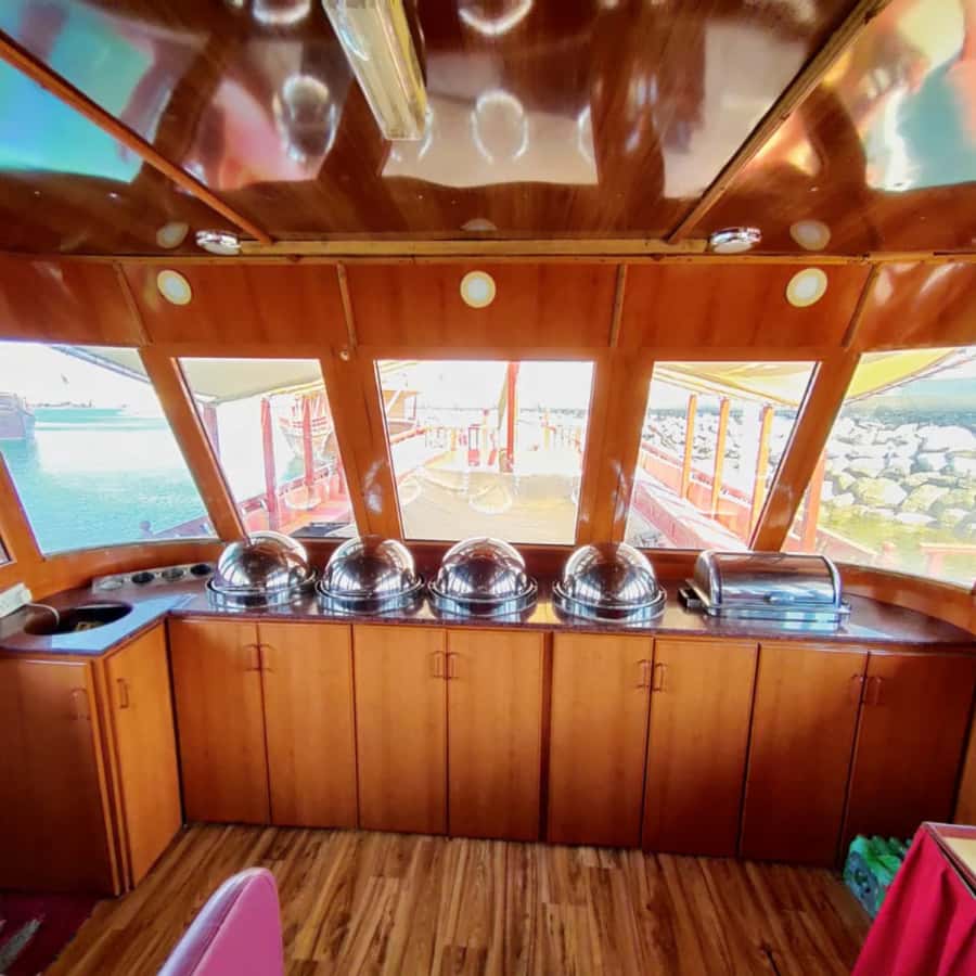 Muscat: Omani Traditional Dhow Sunset Cruise - Al Bustan Palace from the coastal route