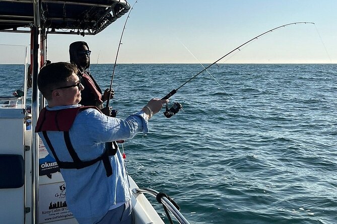 Private Game Fishing Trip with Sightseeing in Muscat - Switching to light tackle for grouper and catfish