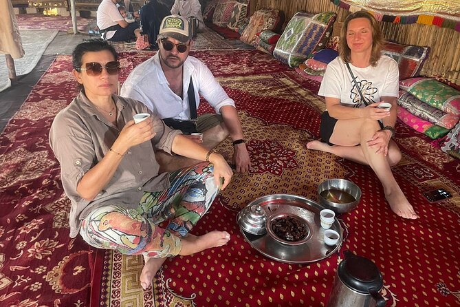 Private Sunset Watching Desert Safari with Dinner - Dinner at Arabian Oryx Camp
