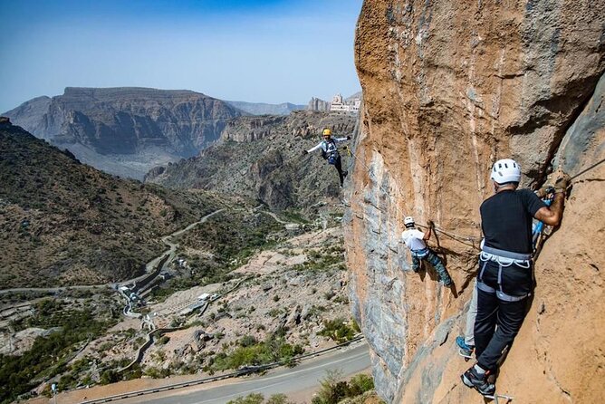 Via Ferrata And Zip Line - The stairway completes the upward section