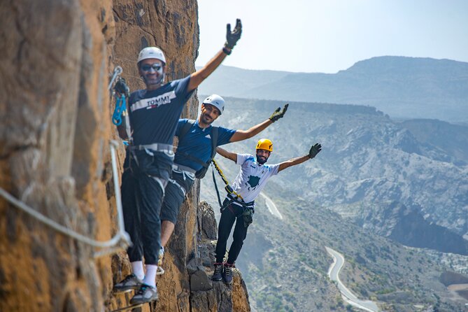 Via Ferrata And Zip Line - Getting ready at the Jebel Akhdar meeting point