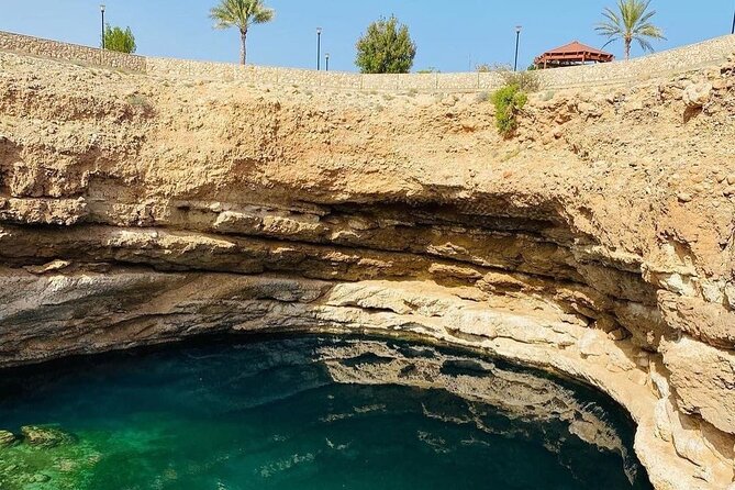 Wadi Shab and Bimmah Sinkhole Private Day Trip+Lunch - A quick stop at Fins Beach near Tiwi
