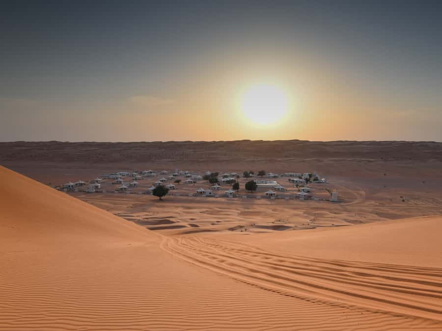 Wahiba Sands and Wadi Bani Khalid Full-Day Tour from Muscat - Omani lunch near the lower pool