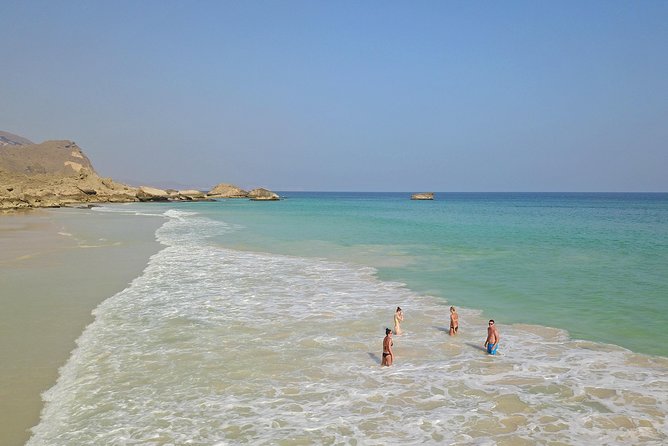 West Coast Mountains and Beaches (Fazayah beach + Shaat cliff) - Fazayah Beach: the day’s longest and most relaxed stop
