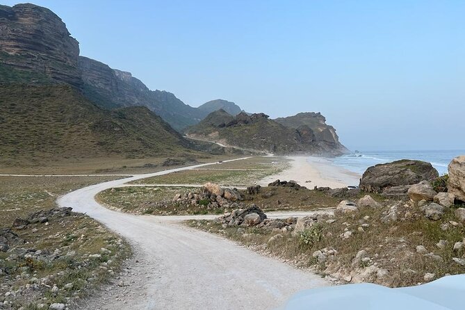 West Salalah Tour - Caribbean of Orient - Fazayah Beach with City - The Rough Road to Fazayah Beach